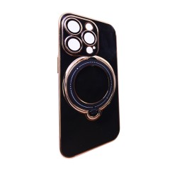 Capa de Silicone Dura com Protetor de Câmera e Anel de Suporte para Apple iPhone 15 Pro Preto Capa de Silicone Dura com Protetor de Câmera e Anel de Suporte para Apple iPhone 15 Pro Preto